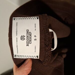 Reigning Champ Men's Midweight Terry Sweatpants in Chocolate Brown (Size S)